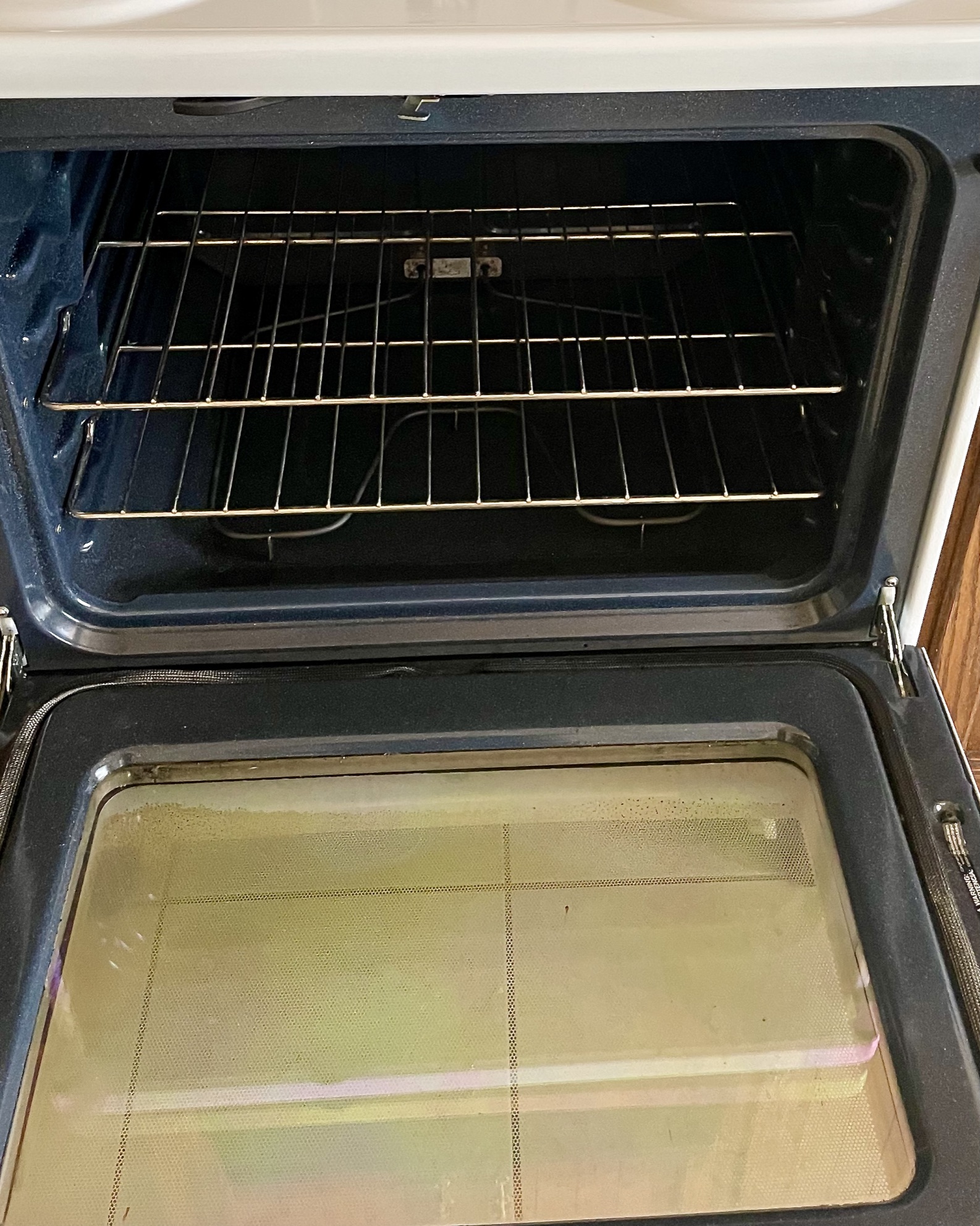 Oven interior after Canyon Cleaning service